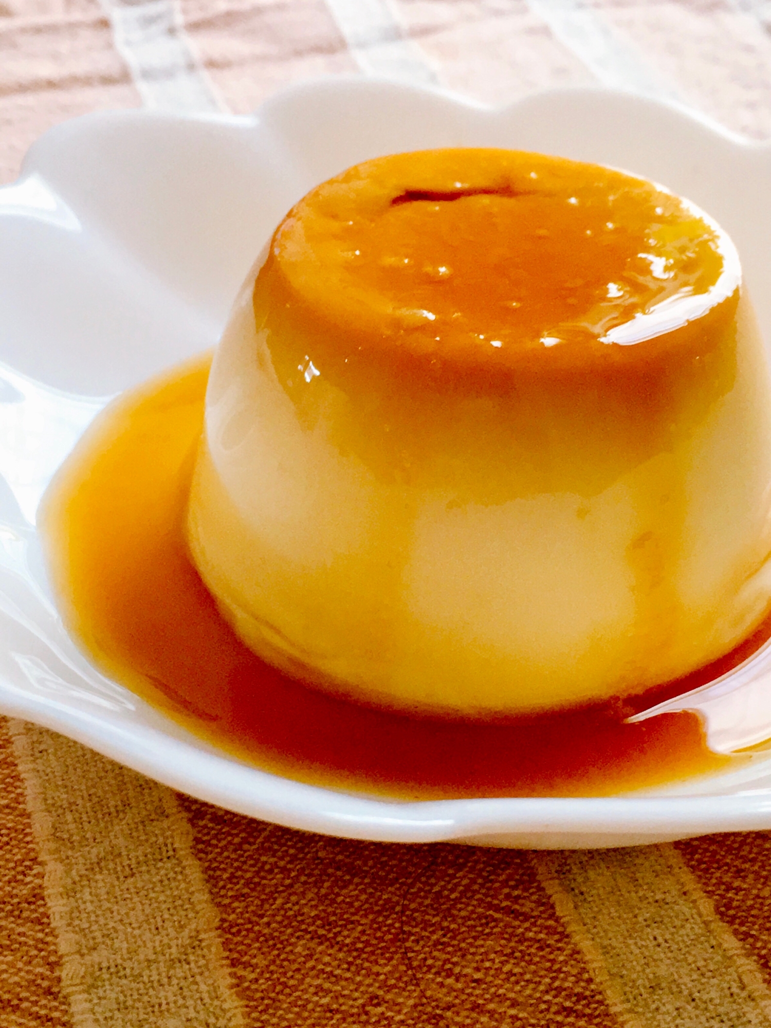 レンジで時短☆マグカップでプリン