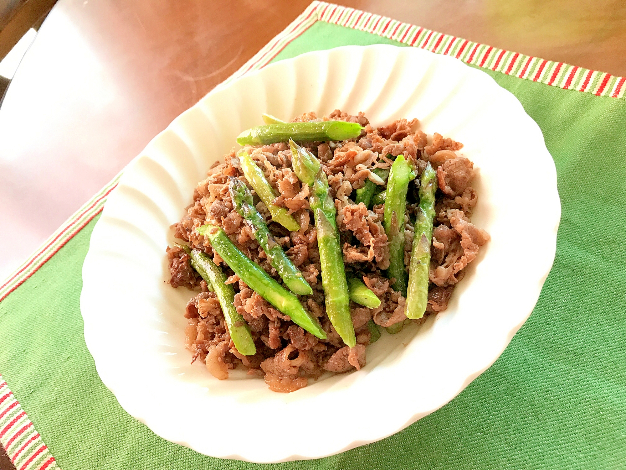 お弁当にも☆アスパラと牛肉炒め