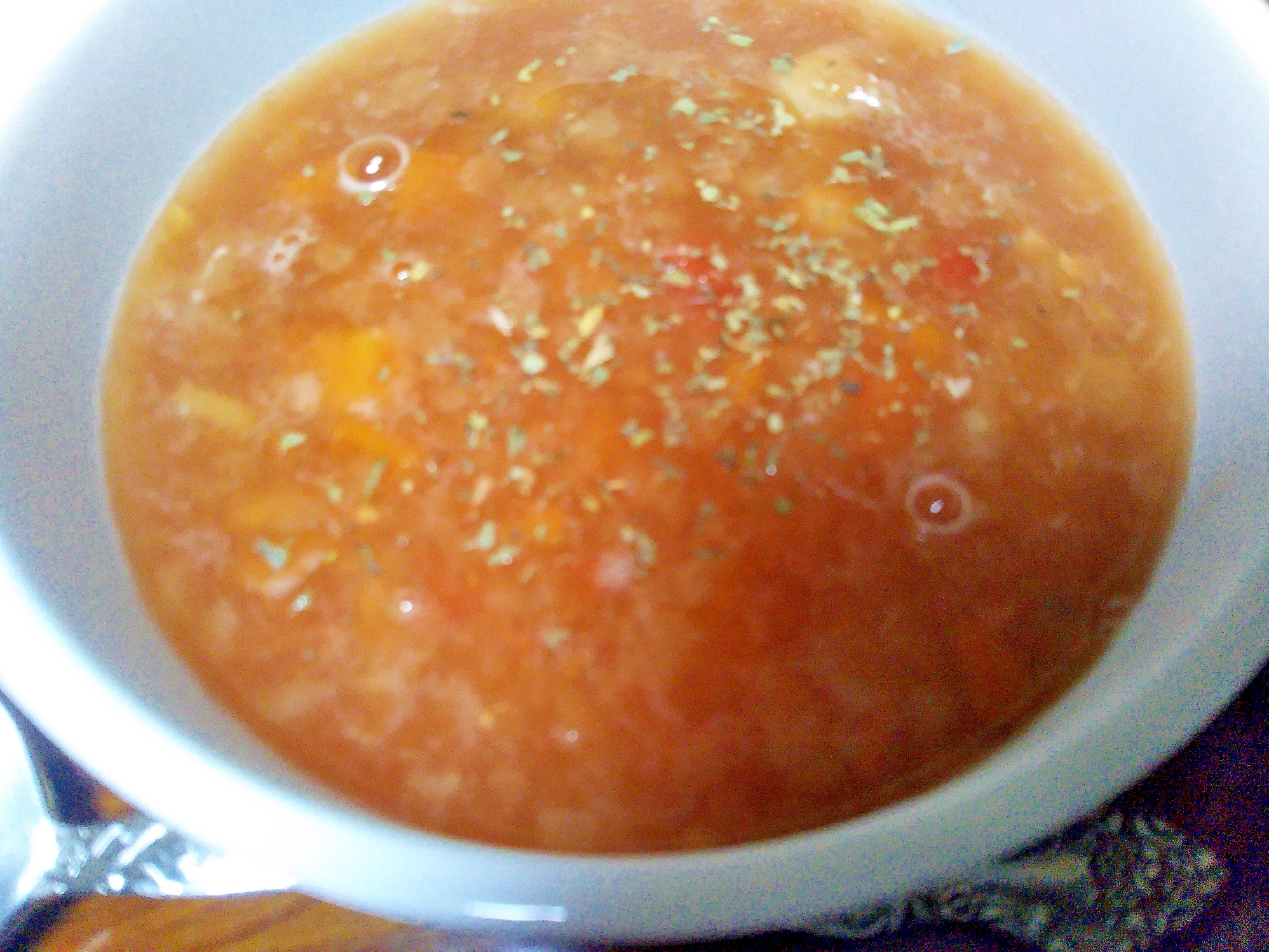 残り野菜deお手軽トマトジュースdeスープ