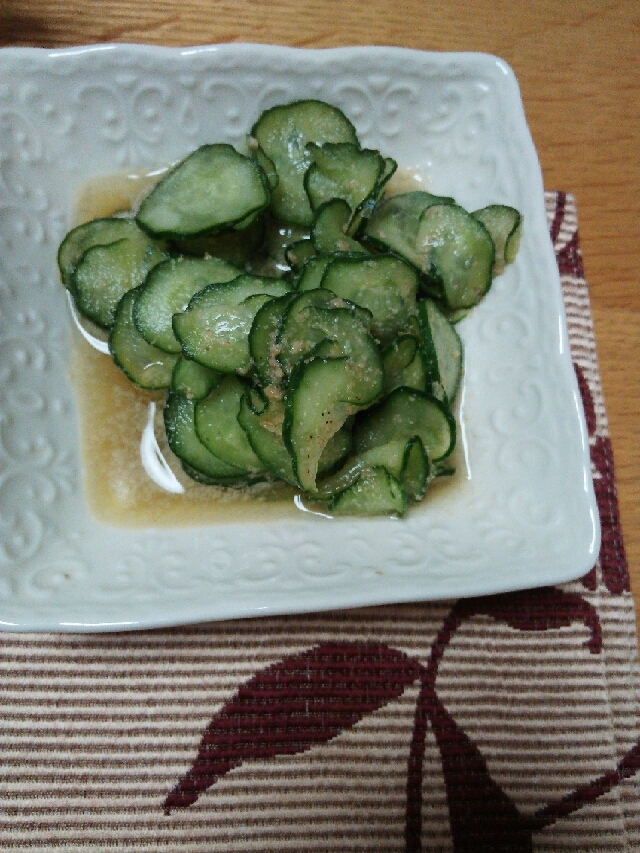 すりごま入りきゅうりの酢の物 レシピ 作り方 By るもちゃん 楽天レシピ