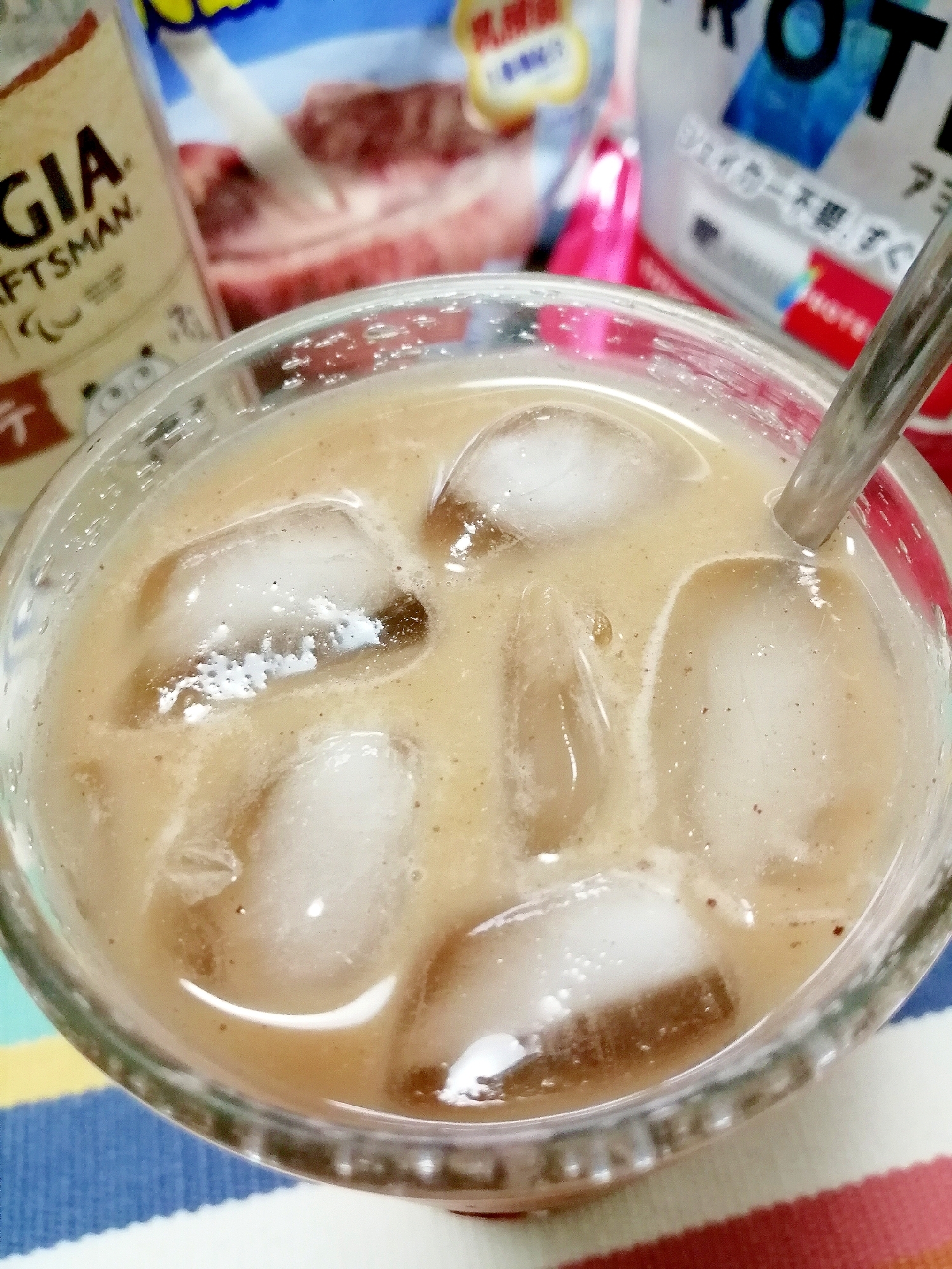 アイス☆カシスプロテインカフェモカ♪