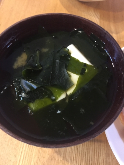 焼き豆腐と白菜の味噌汁