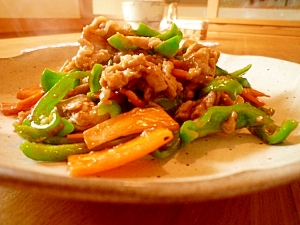 豚肉と野菜のにんにく味噌炒め