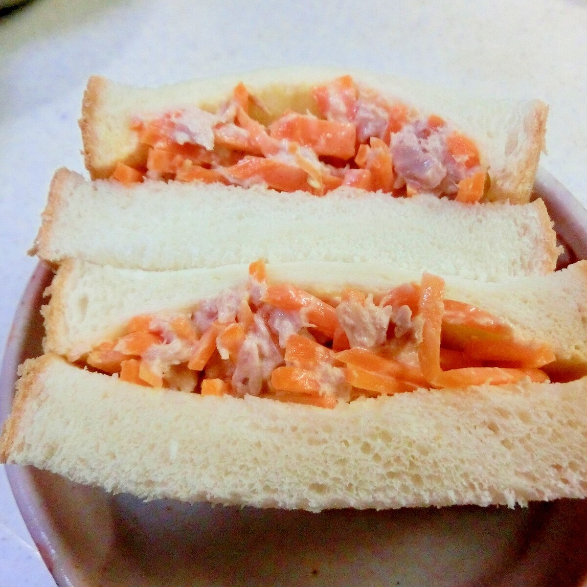 にんじんとツナのサンドイッチ レシピ 作り方 By オレンジ77 楽天レシピ にんじんとツナのサンドイッチ レシピ 作り方 By オレンジ77 楽天レシピ