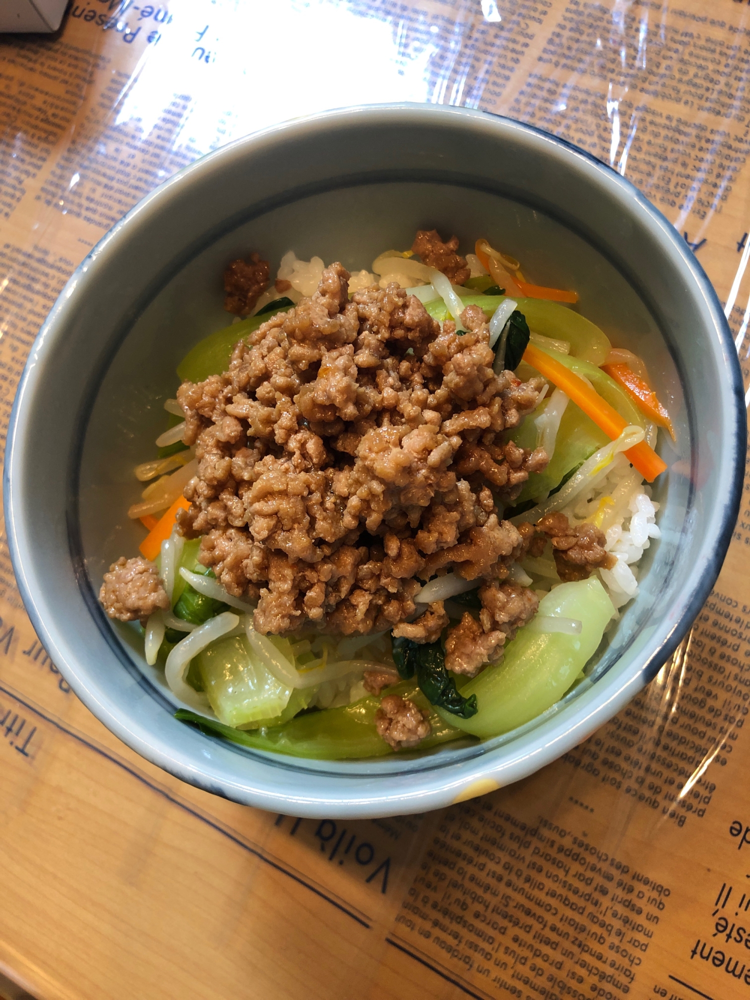 野菜たっぷり ビビンバ丼風