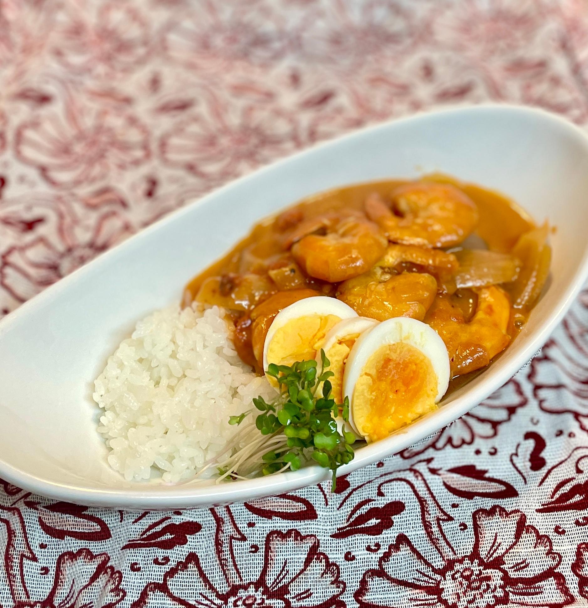 クリーミー＆スパイシー♡えびのトマトクリームカレー