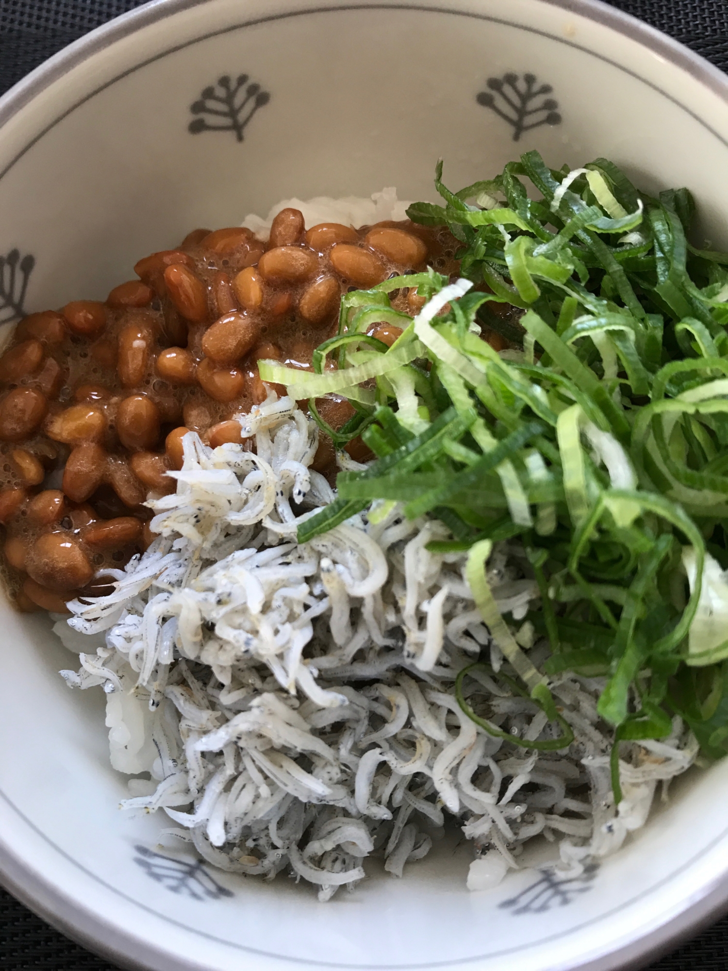 ネギしらす納豆丼