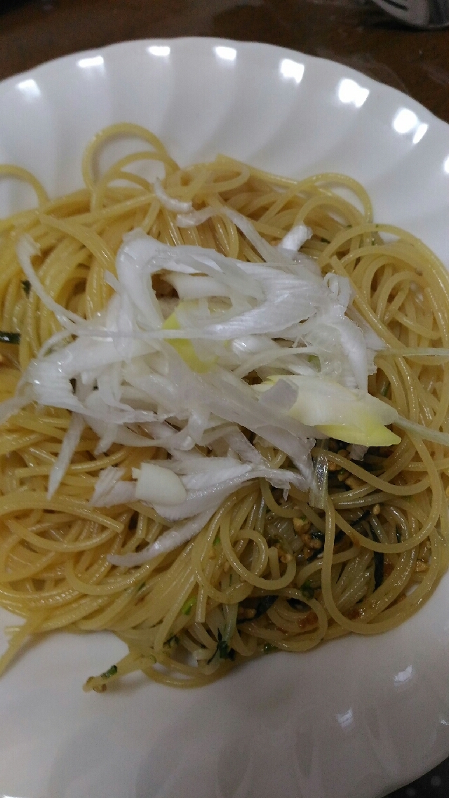 長ネギパスタ