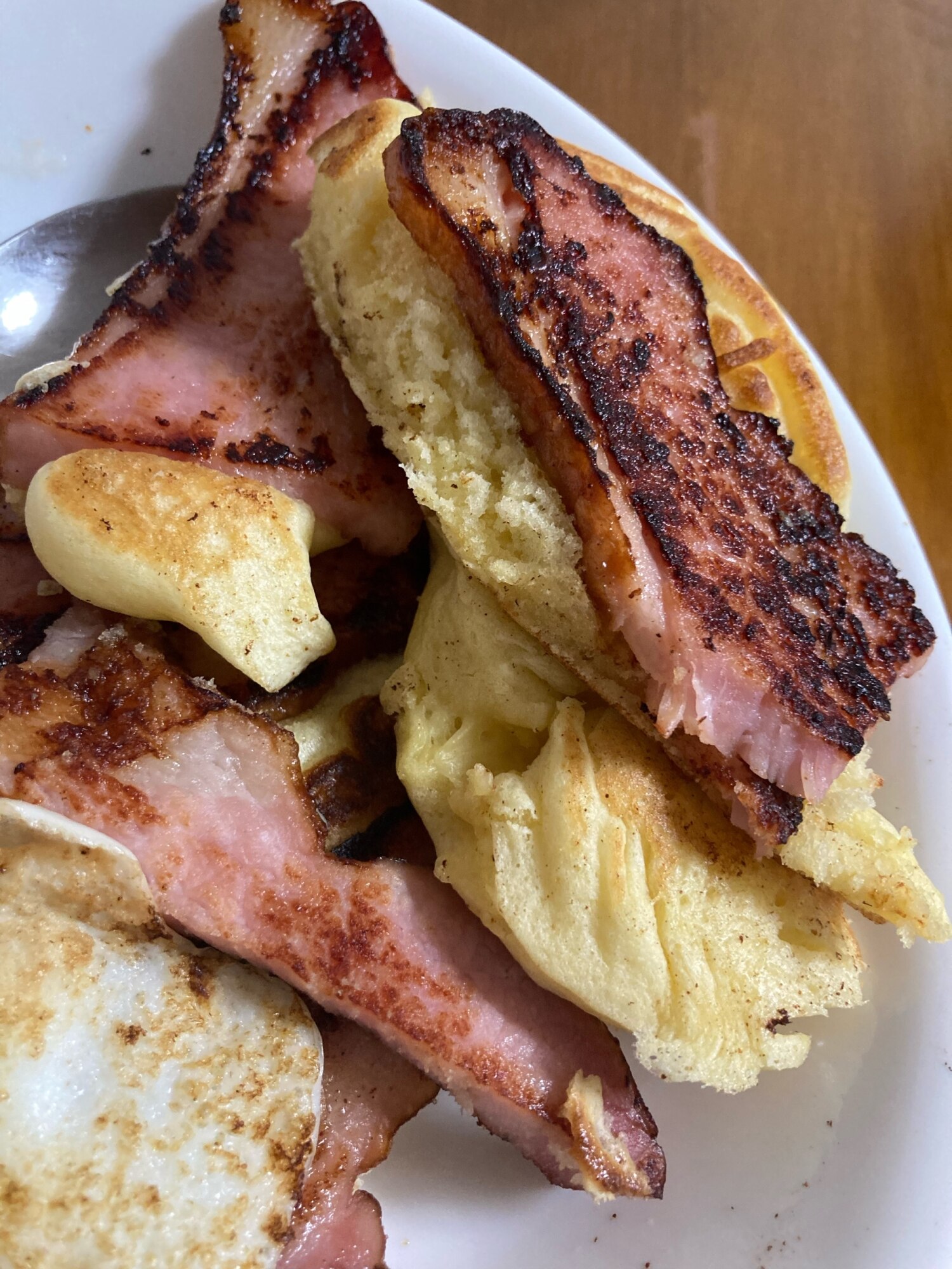 ベーコン・ストリップ・パンケーキ レシピ・作り方 by あもり｜楽天レシピ