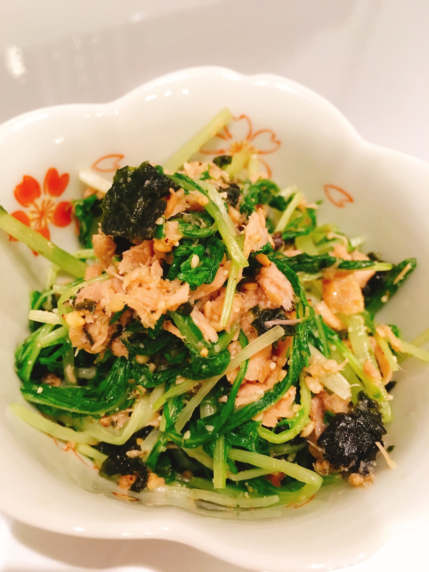 簡単!ヘルシー!レンジで水菜の和え物