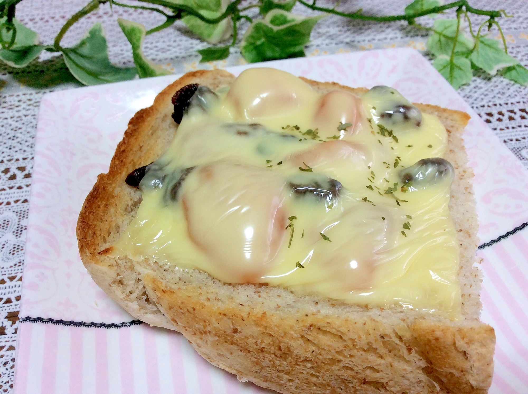マンゴーレーズンチーズ♡トースト