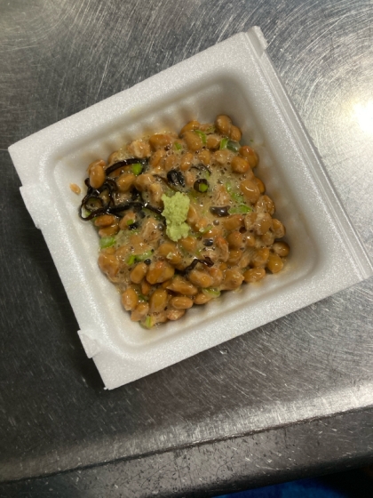 超簡単！混ぜるだけ！塩昆布納豆