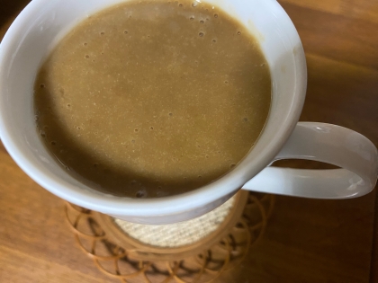 大好きなコーヒーに、さつまいもを加えて初めて飲んだカフェラテ。ほどよい甘さで食物繊維も摂れる。温まりながら美味しく頂きました。ありがとうございました（╹◡╹）