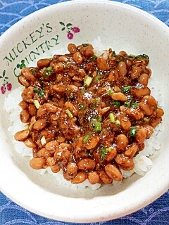 納豆の食べ方-海苔佃煮♪