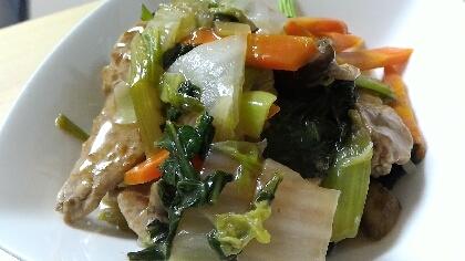 白菜と青梗菜が美味しくいただけました。