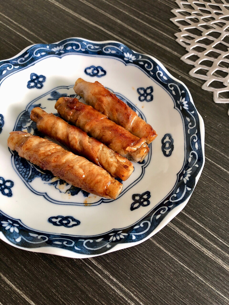 レンジで下処理☆ごぼうの甘辛肉巻き