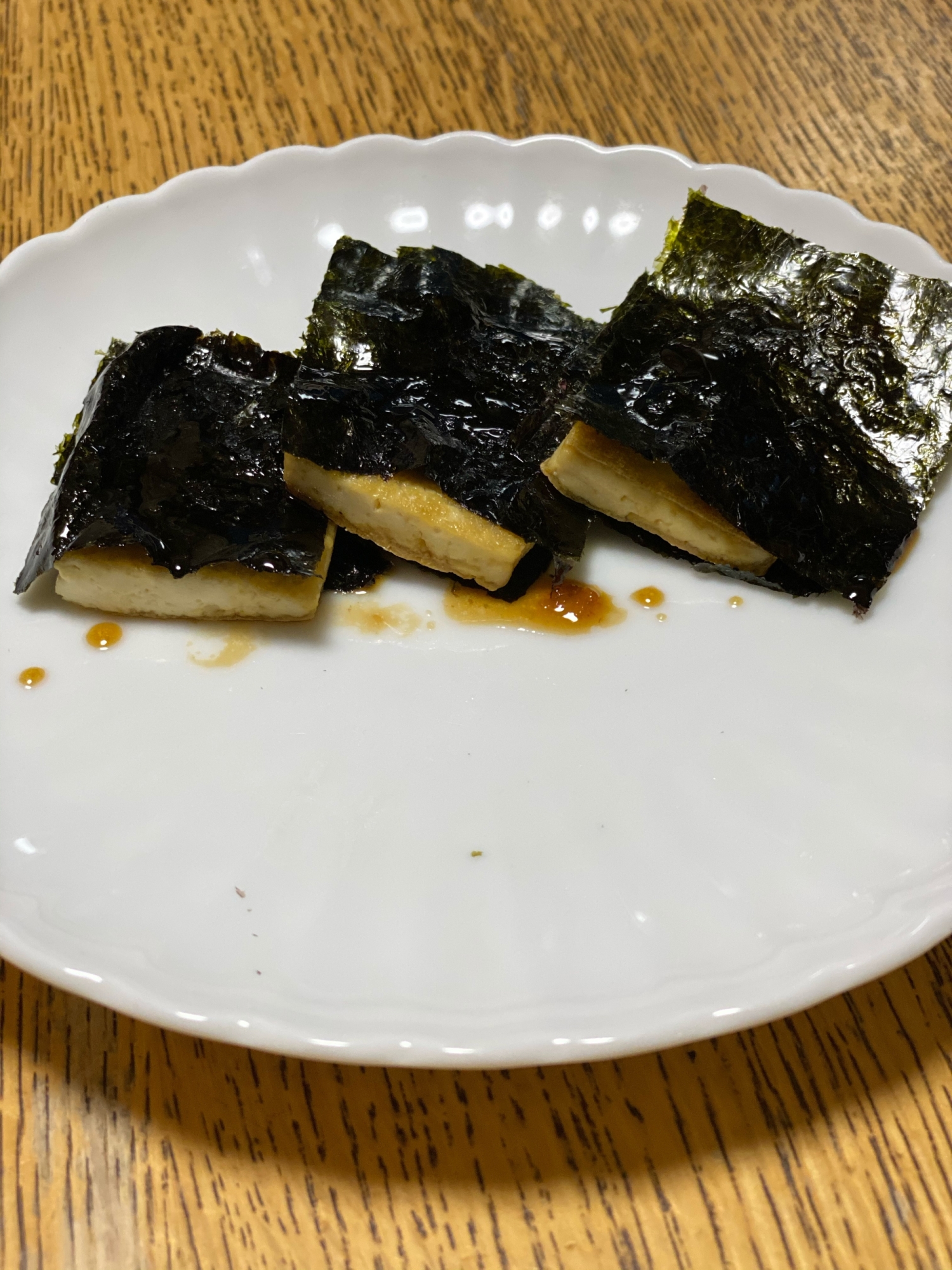 簡単おつまみ 豆腐のピリ辛照り焼き Macaroni