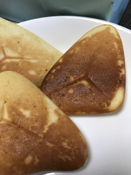 ホットサンドメーカーでホットケーキが焼けるなんて感動しました！しっとりふわふわで子どもも喜んで食べてくれました(^-^)