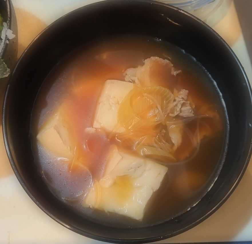 肉豆腐の春雨スープ