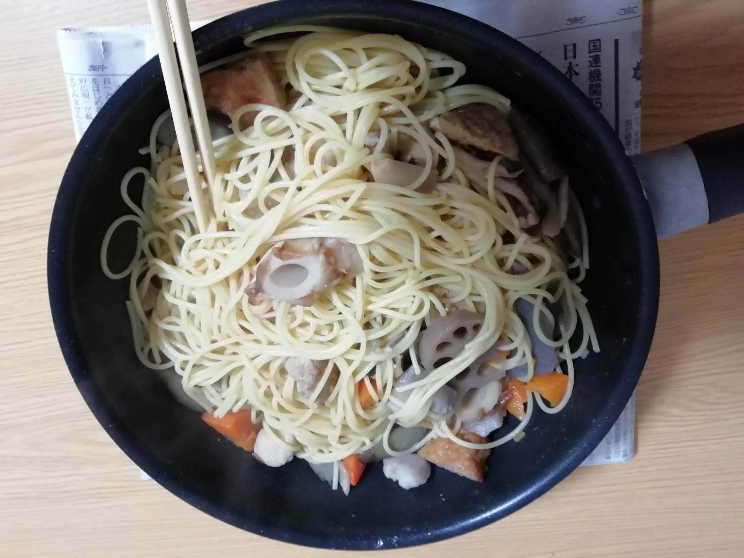 さっぱり具材たっぷりパスタ