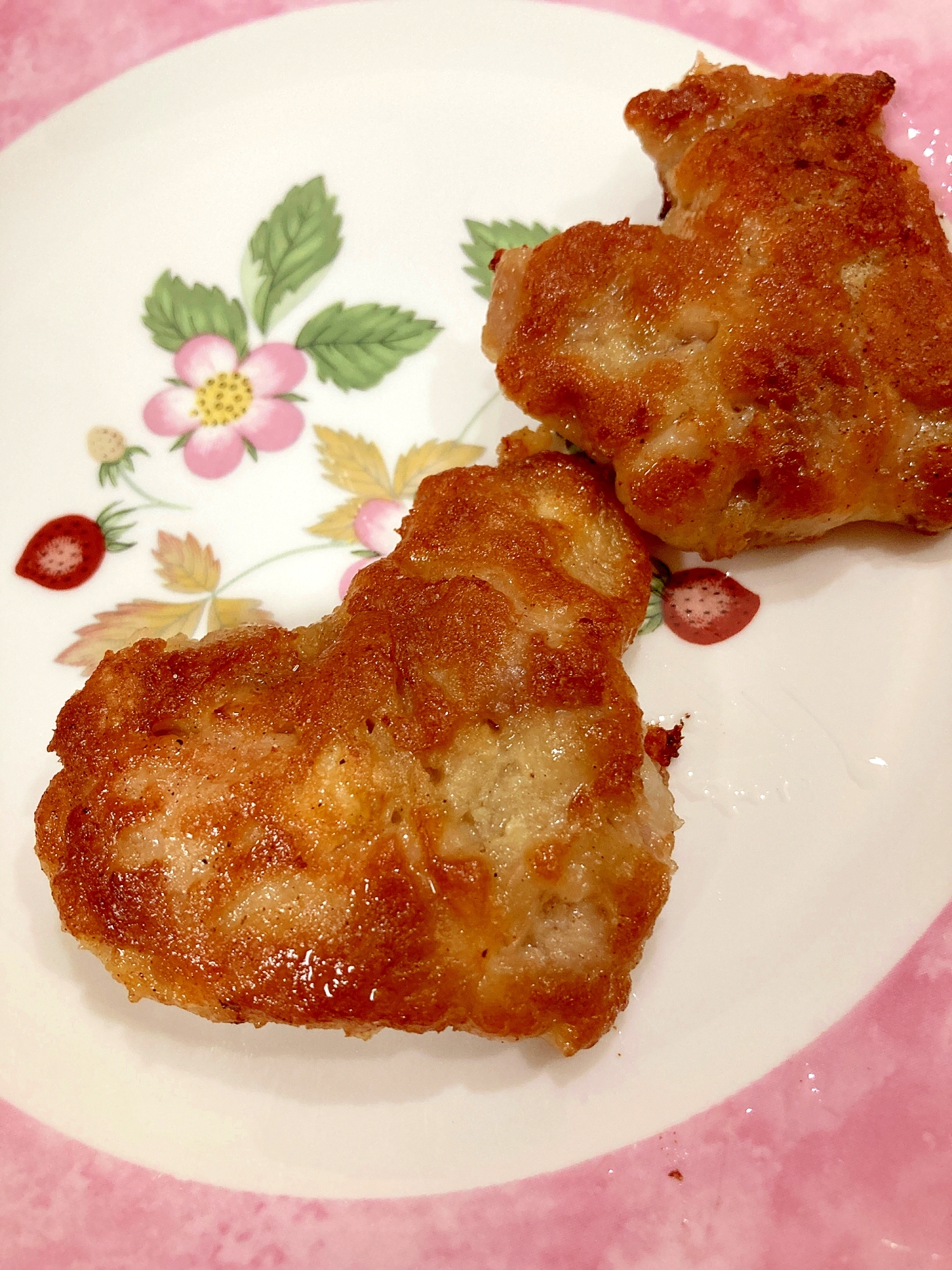 ハート形の豆腐チキンナゲット☆バレンタインに