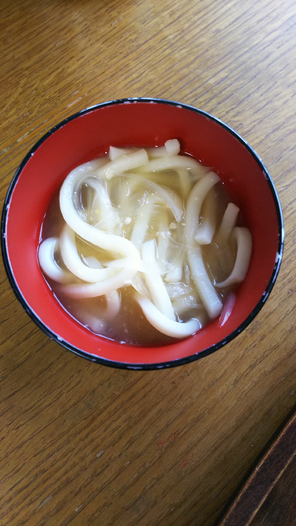 玉ねぎの味噌汁うどん