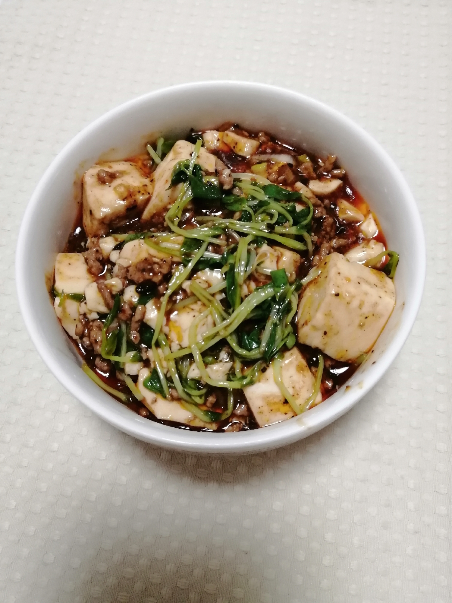 麻婆豆腐の素をアレンジ