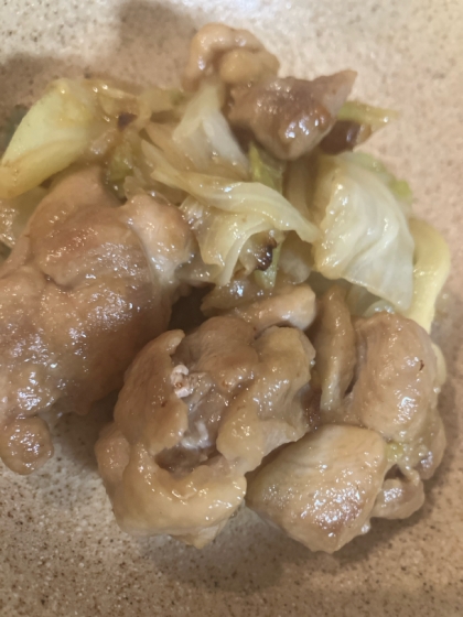 鶏むね肉と春キャベツのポン酢炒め