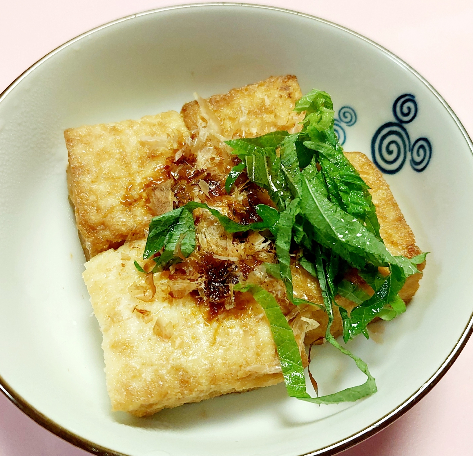 大葉のせ厚揚げステーキ