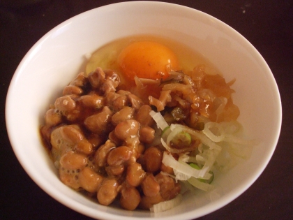 濃厚ｳﾏ❤彩り豊かな納豆卵かけご飯❤