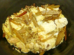 ごぼうと豆腐のひき肉卵とじ レシピ 作り方 By まるっとまる 楽天レシピ ごぼうと豆腐のひき肉卵とじ レシピ 作り方 By まるっとまる 楽天レシピ