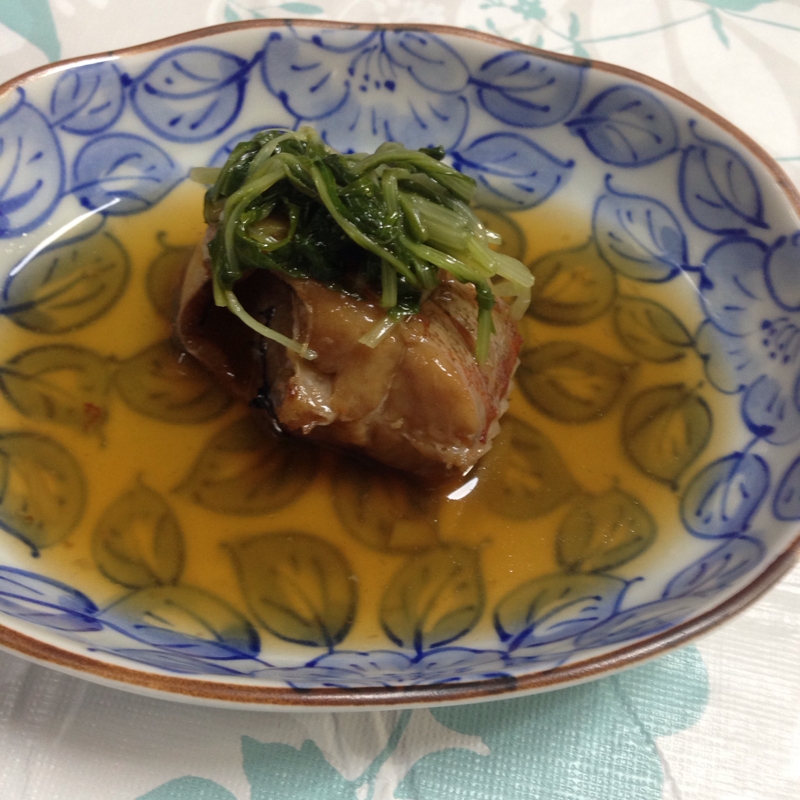 赤魚と水菜の煮付け(*^^*)★