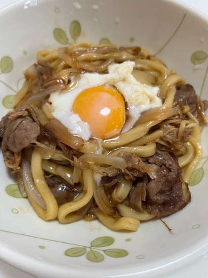 すき焼き風！焼きうどん