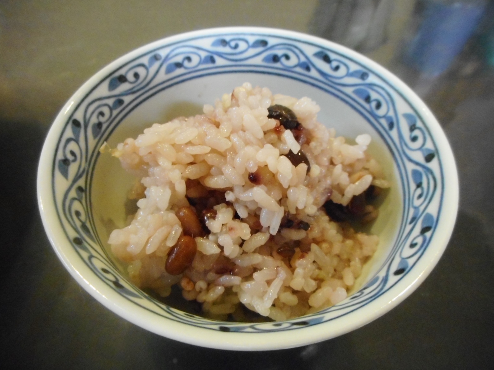 黒豆と小豆と雑穀のおこわ