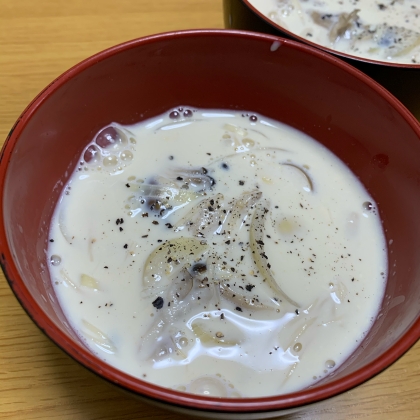 豆乳ときのこのクリーミースープ