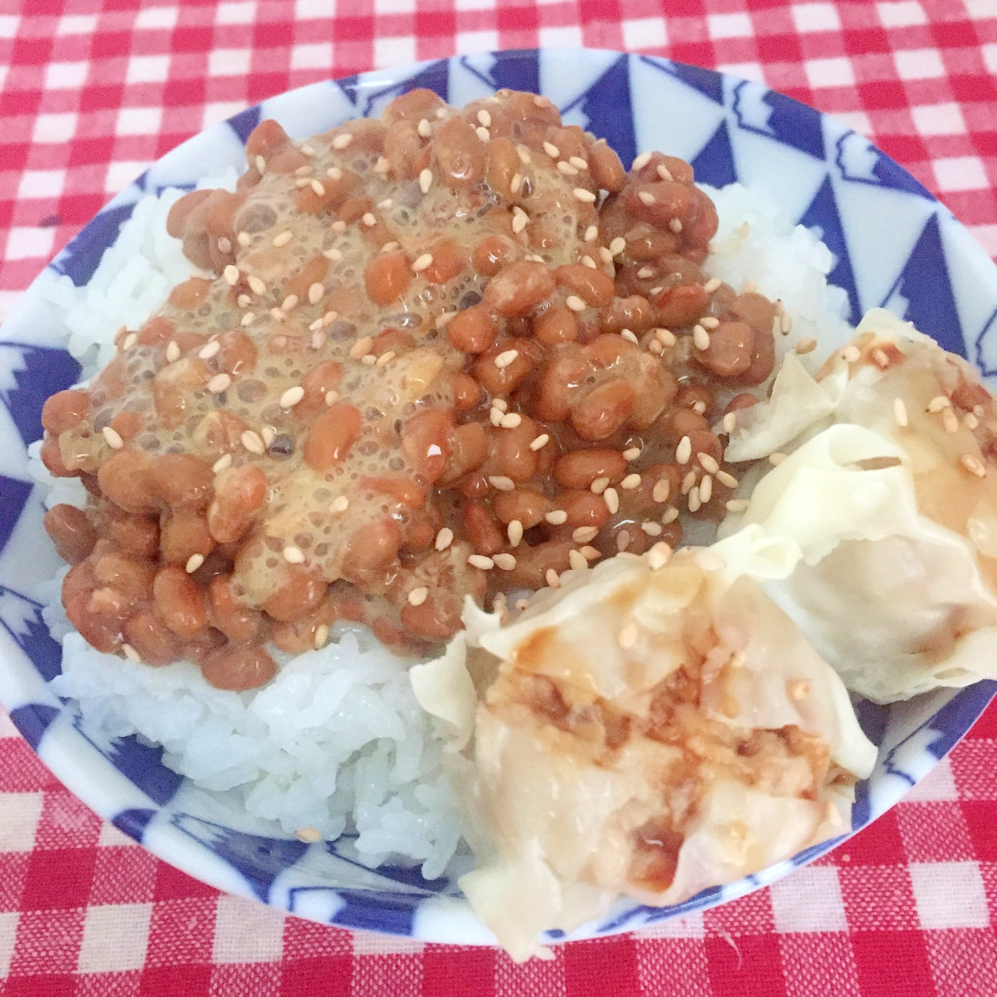 納豆としゅうまいの丼★