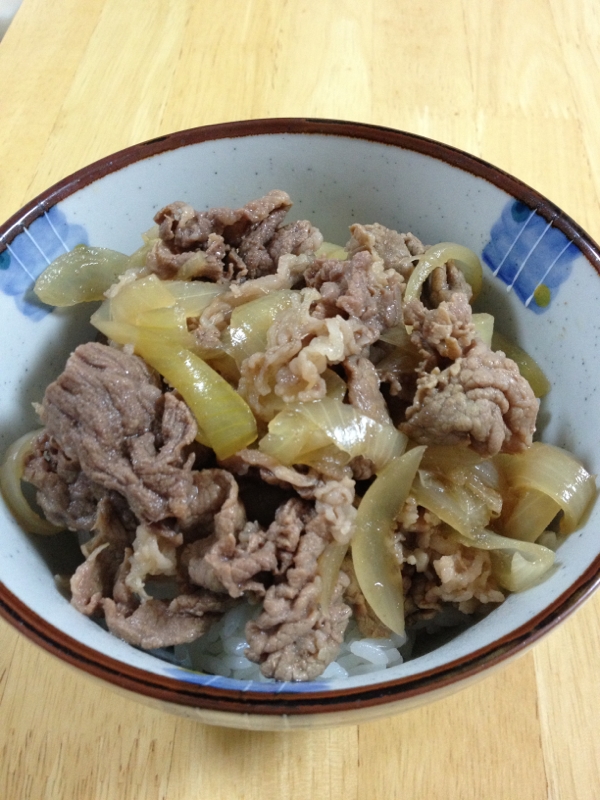 つゆだくで！我が家の牛丼