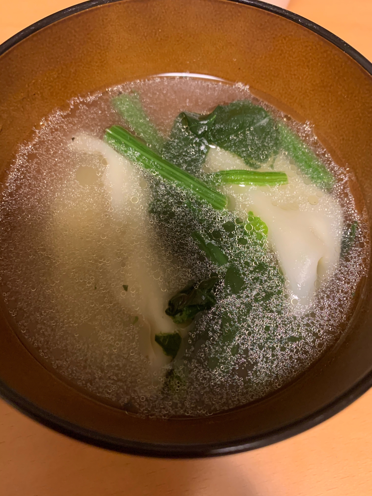 水餃子の中華スープ