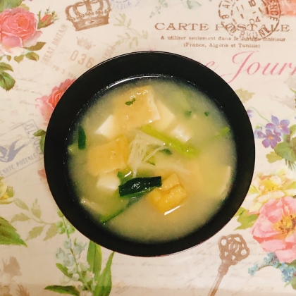 小松菜とえのき味噌汁