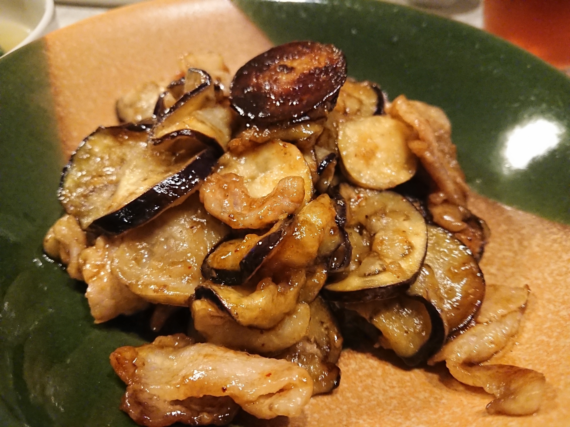 豚肉と茄子の焼き肉タレ炒め