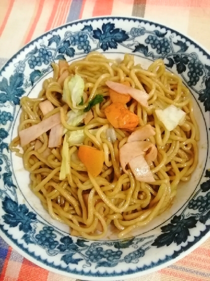 生姜風味の野菜焼きそば