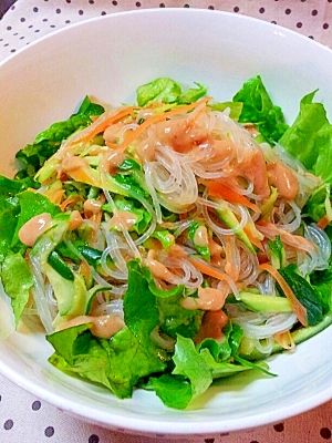 人参ときゅうりの春雨サラダ♪ごまドレッシング