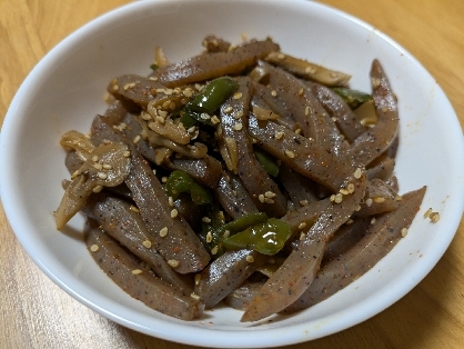 お弁当に★こんにゃくとピーマンのきんぴら