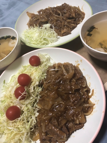 もやしから水分でちゃったので、水溶き片栗粉であんかけ風になりました、美味しかったです( ⑉¯ ꇴ ¯⑉ )リピします！素敵なレシピありがとうございました*˙︶˙