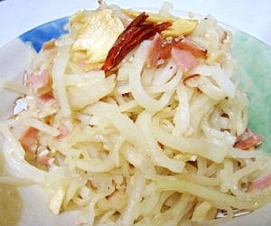 給食の味!大根のペペロンチーノ風