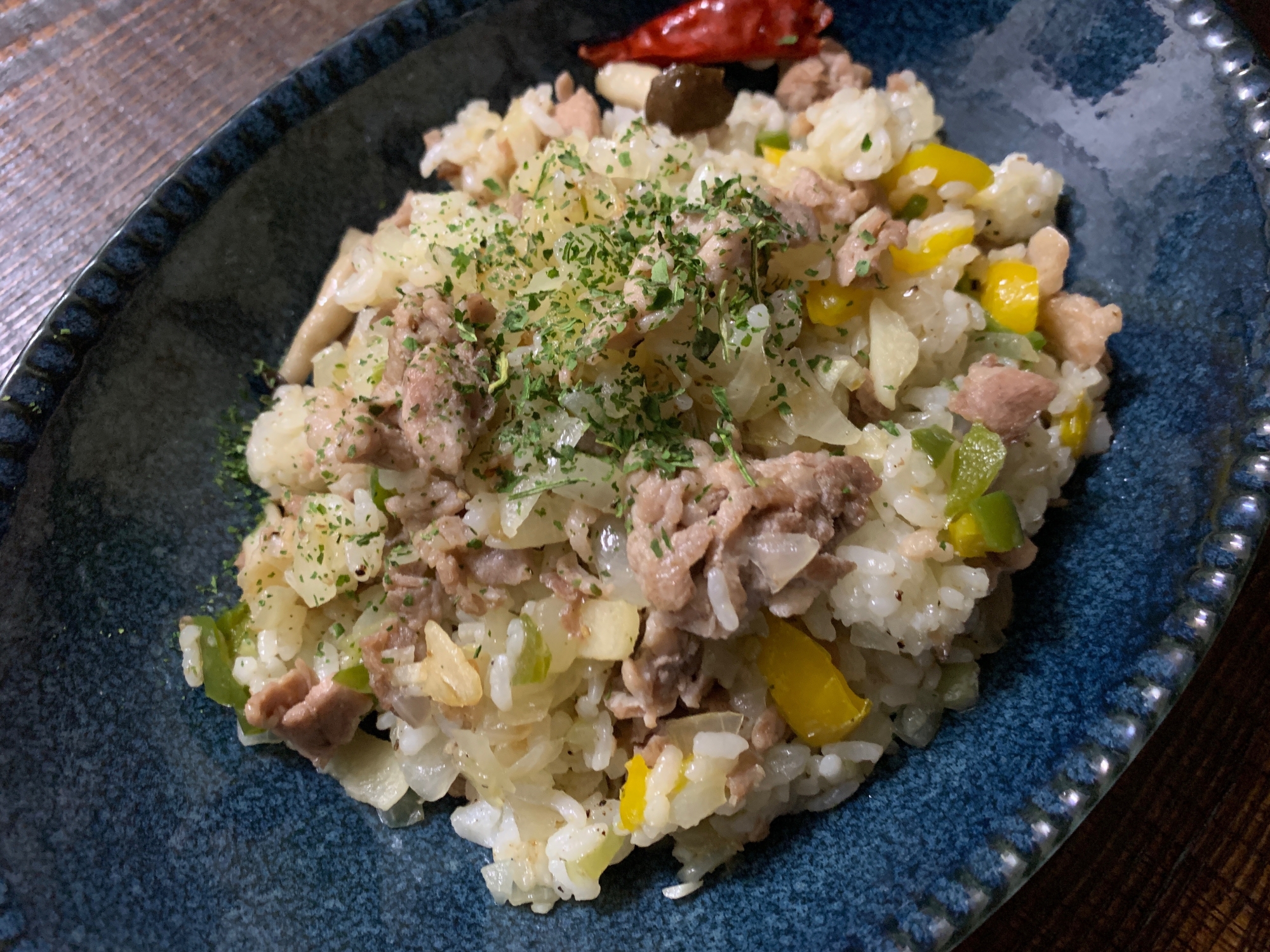 豚肉とピーマンのガーリックライス レシピ 作り方 By 自炊サバイバル 楽天レシピ