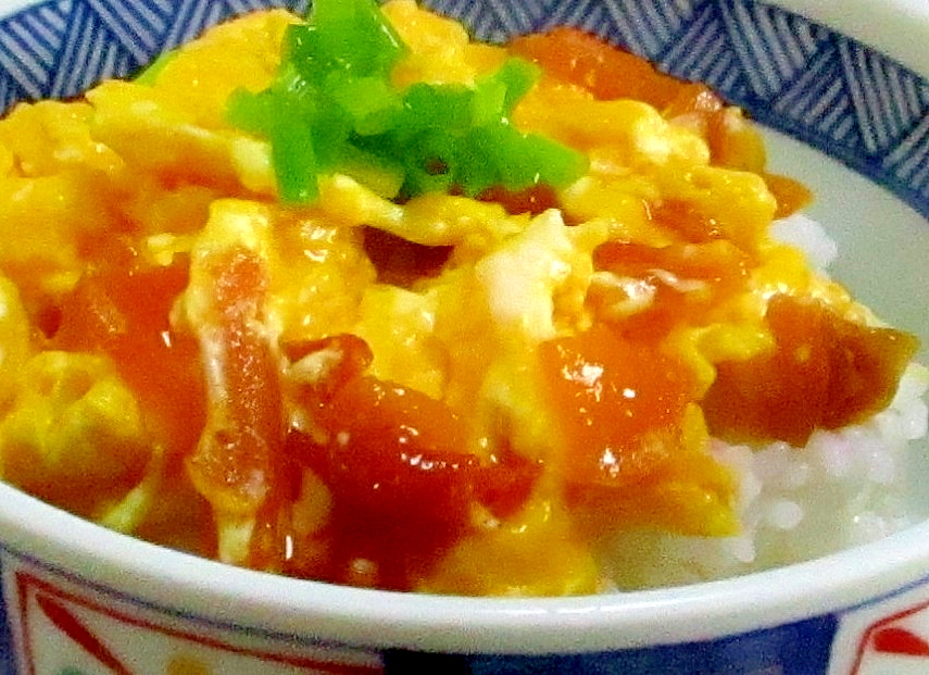 チーズと卵のトロッと丼