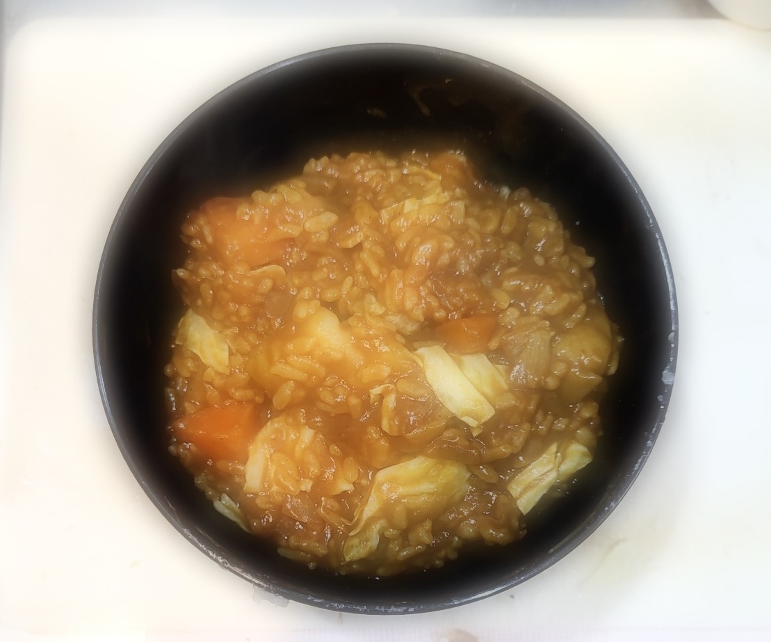 キャベツとお醤油だれのｶﾚｰﾘｿﾞｯﾄ