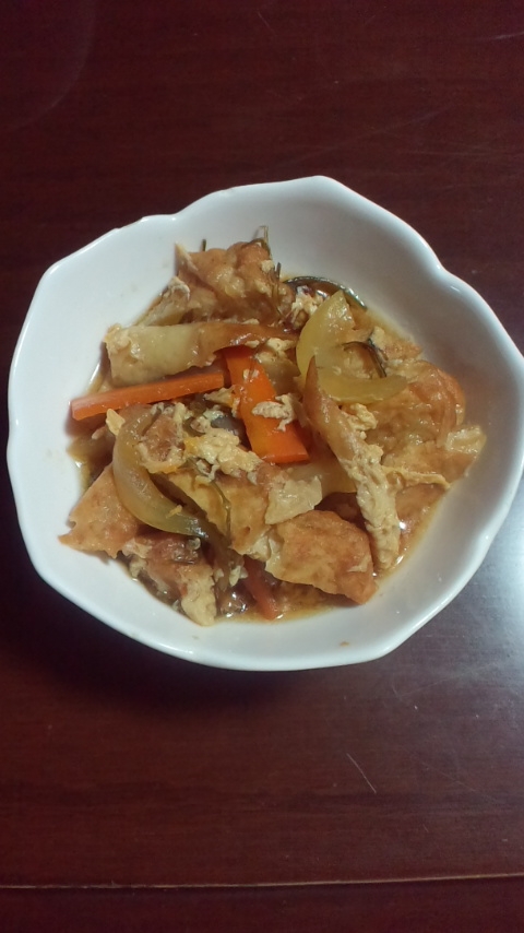 はんぺんと玉ねぎの卵とじ