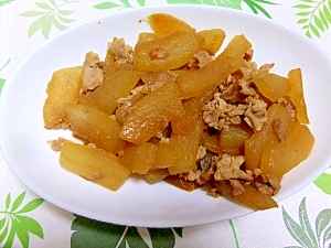 味が染みて美味しい 冬瓜 と豚肉の 甘辛い炒め煮 レシピ 作り方 By さくらさくら5656 楽天レシピ